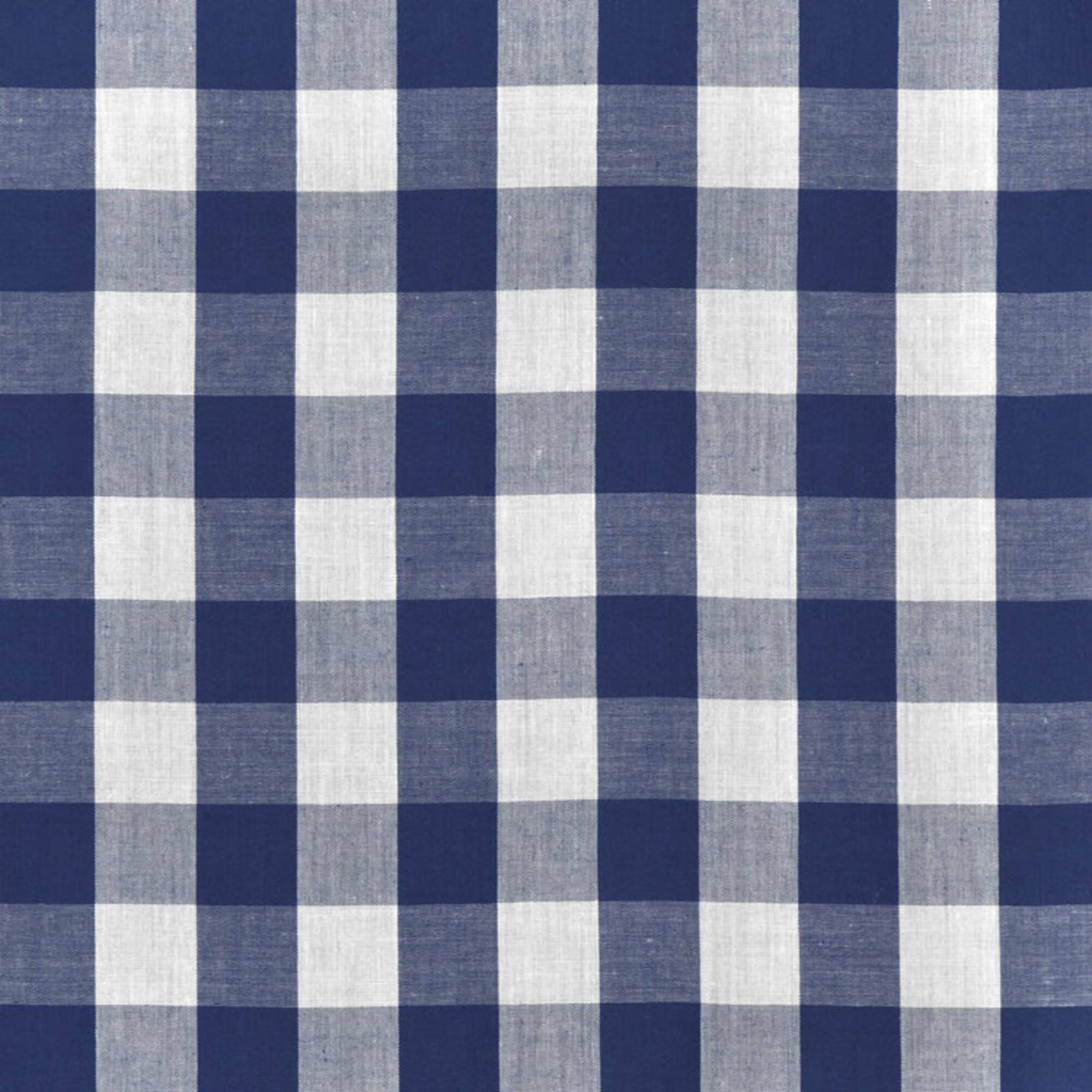 1" Navy Blue Gingham